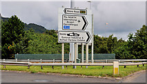 J3477 : Fortwilliam roundabout sign, Belfast (4) by Albert Bridge