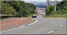 J3477 : Slip-road, Fortwilliam roundabout, Belfast (5) by Albert Bridge