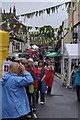 Pilton Street during the Pilton Festival or Green Man Day