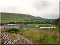 Looking northeast from track to Lennox Castle