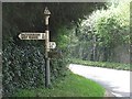 Somerset County Council fingerpost, Butleigh