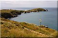 SW8062 : The view over the Southwest Coast Path to Towan Head by Steve Daniels