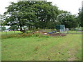 Muck pile in the corner of the paddock