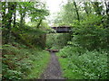 Old bridge across the dismantled railway trackbed