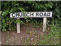 Church Road sign