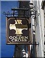 Golden Cross Hotel (2) - sign, 20 High Street, Bromsgrove