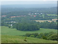 Sand pit at Storrington seen from Chantry Hill