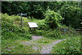 Information board on the Dart Valley Trail