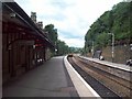 SJ9985 : Departing Train at New Mills Central by Jonathan Clitheroe