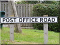 Post Office Road sign