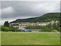 View towards Six Bells from the site of the former colliery