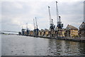 Royal Victoria Dock, cranes and apartments