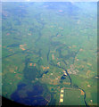 Longtown and the border from the air