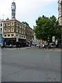TQ2982 : Junction of Grafton Way with the Tottenham Court Road by Richard Law