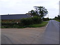 TM4358 : A1094 Aldeburgh Road & entrance to Hazlewood Hall Farm by Geographer