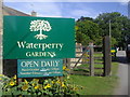 The entrance to Waterperry Gardens