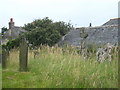 Stone cross in St Mabyn churchyard