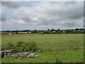 Grassy field north of the railway line