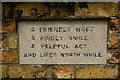 Incised stone, Keysoe Row Baptist Chapel