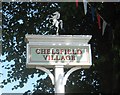 Close-up of Chelsfield Village Sign