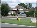 Signpost at Junction of High street, Linga and Croft lanes