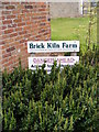 TG0723 : Brick Kiln Farm sign by Geographer
