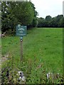 Footpath sign