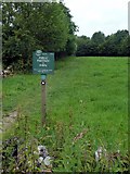 SK1260 : Footpath sign by Graham Hogg