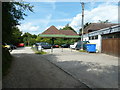 Rear view of Sports Car showrooms and garage