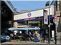 One of the entrances to Kilburn tube station, Shoot Up Hill, NW2