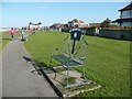 Memorial seat on the coastal path, Whitby