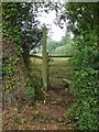 Footpath stile near Rill Cottages