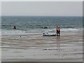 NZ2796 : Bathers on Druridge Beach by Oliver Dixon