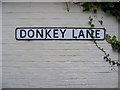 Donkey Lane sign