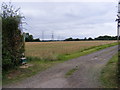 Footpath to Grove Road & Entrance to Little Moor Farm