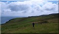 Following the clifftop path