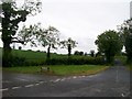 The junction of Lisboy Road and Castle Island Road with the A25