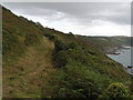 View from the South West Coast Path, looking north