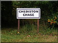 TM3677 : Chediston Chase sign by Geographer