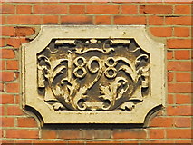TQ2483 : Date stone on a house in Winchester Avenue, NW6 by Mike Quinn