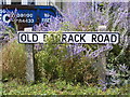 Old Barrack Road sign