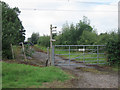 Gate and track off Eastbourne Road