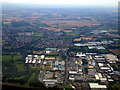 Pinnacles Industrial Estate from the air