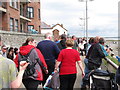 A crowded promenade at Newcastle