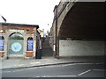 Entrance to Barnes Bridge railway station