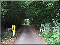 Entrance drive to Stone House Cottage Garden & Nursery, Stone