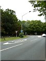 Approaching a mini-roundabout in Old Windsor