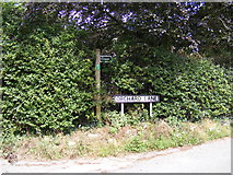 TM2348 : Footpath sign & Orchard Lane sign by Geographer