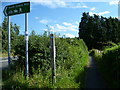 The South Downs Way crosses New Barn Road