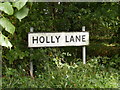 Holly Lane sign